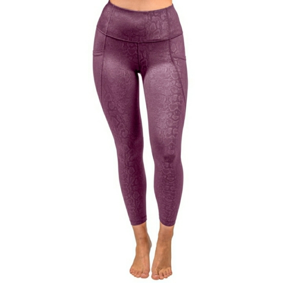 Snakeskin Print Leggings 